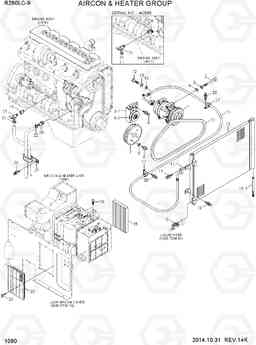 1080 AIRCON & HEATER GROUP R290LC-9, Hyundai