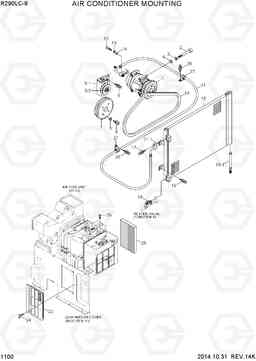 1100 AIR CONDITIONER MOUNTING R290LC-9, Hyundai
