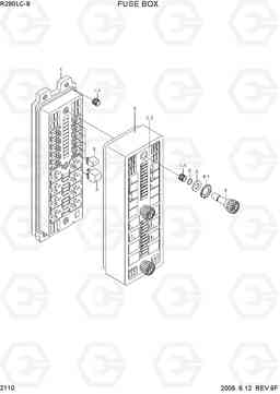 2110 FUSE BOX R290LC-9, Hyundai