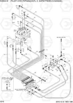 3215 PILOT HYD PIP(CNTL 2, W/PATTERN CHANGE) R290LC-9, Hyundai