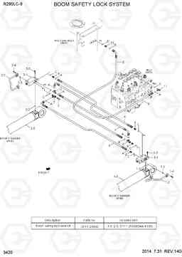 3420 BOOM SAFETY LOCK SYSTEM R290LC-9, Hyundai