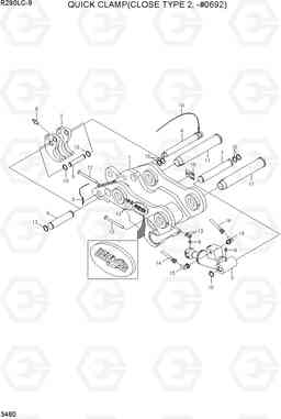 3460 QUICK CLAMP(CLOSE TYPE 2, -#0692) R290LC-9, Hyundai