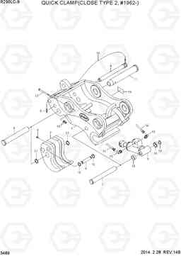 3489 QUICK CLAMP(CLOSE TYPE 2, #1962-) R290LC-9, Hyundai