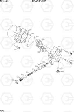 4040 GEAR PUMP R290LC-9, Hyundai