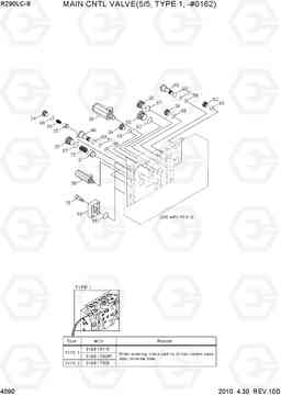 4090 MAIN CNTL VALVE(5/5, TYPE 1, -#0162) R290LC-9, Hyundai