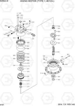 4101 SWING MOTOR (TYPE 1, #2124-) R290LC-9, Hyundai