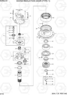 4110 SWING REDUCTION GEAR (TYPE 1) R290LC-9, Hyundai