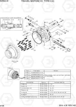 4136 TRAVEL MOTOR(1/2, TYPE 3,4) R290LC-9, Hyundai