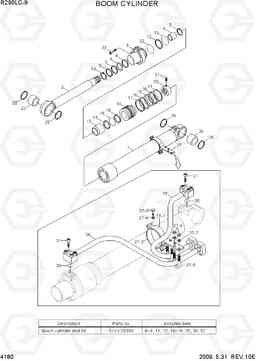 4180 BOOM CYLINDER R290LC-9, Hyundai