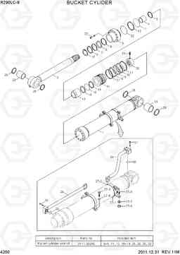 4200 BUCKET CYLINDER R290LC-9, Hyundai