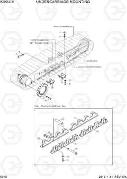 5010 UNDERCARRIAGE MOUNTING R290LC-9, Hyundai