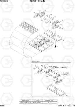 5050 TRACK CHAIN R290LC-9, Hyundai