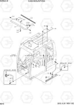 6010 CAB MOUNTING R290LC-9, Hyundai