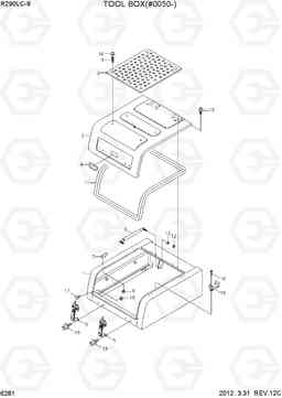 6281 TOOL BOX(#0050-) R290LC-9, Hyundai