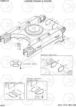 6410 LOWER FRAME & COVER R290LC-9, Hyundai