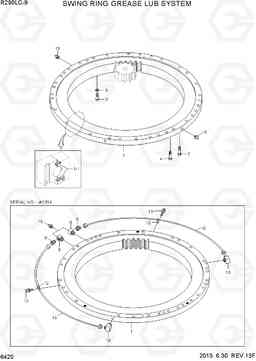 6420 SWING RING GREASE LUB SYSTEM R290LC-9, Hyundai