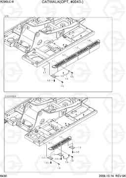 6430 CATWALK(OPT, #0043-) R290LC-9, Hyundai