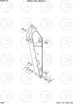 7230 ARM(2.5M, #0023-) R290LC-9, Hyundai