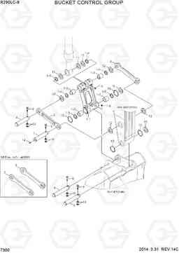 7300 BUCKET CONTROL GROUP R290LC-9, Hyundai