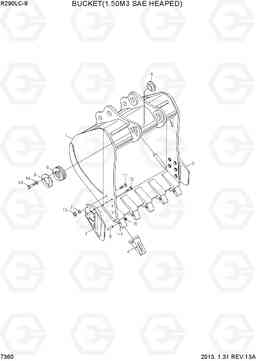 7360 BUCKET(1.50M3 SAE HEAPED) R290LC-9, Hyundai