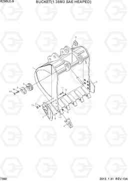 7390 BUCKET(1.38M3 SAE HEAPED) R290LC-9, Hyundai