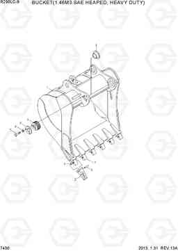 7430 BUCKET(1.46M3 SAE HEAPED, HEAVY DUTY) R290LC-9, Hyundai