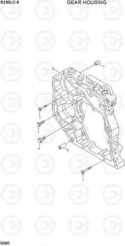 9060 GEAR HOUSING R290LC-9, Hyundai
