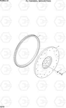 9210 FLYWHEEL MOUNTING R290LC-9, Hyundai