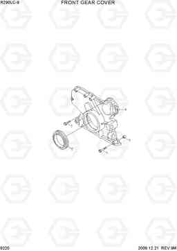 9220 FRONT GEAR COVER R290LC-9, Hyundai