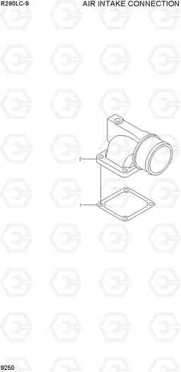 9250 AIR INTAKE CONNECTION R290LC-9, Hyundai