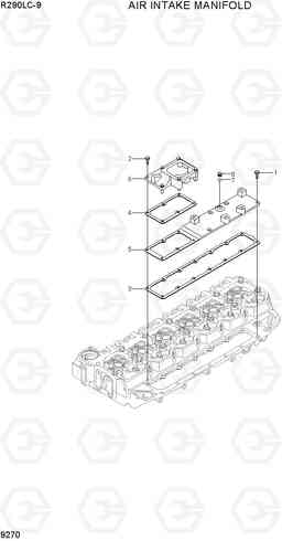 9270 AIR INTAKE MANIFOLD R290LC-9, Hyundai