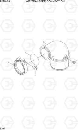 9280 AIR TRANSFER CONNECTION R290LC-9, Hyundai