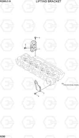 9290 LIFTING BRACKET R290LC-9, Hyundai