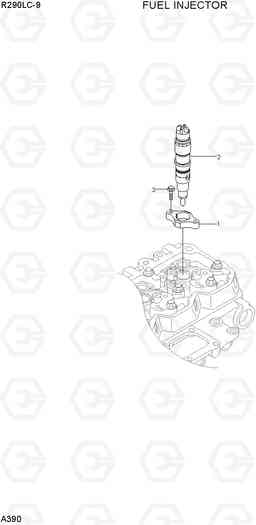 A390 FUEL INJECTOR R290LC-9, Hyundai