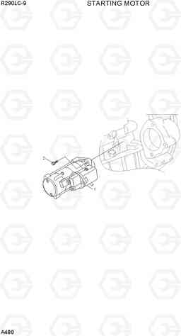A480 STARTING MOTOR R290LC-9, Hyundai