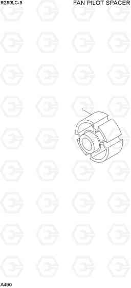 A490 FAN PILOT SPACER R290LC-9, Hyundai