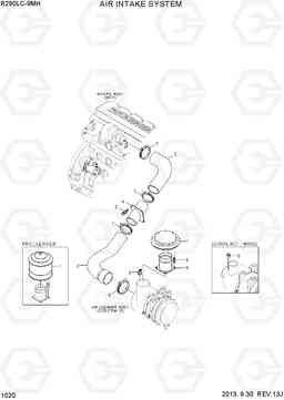 1020 AIR INTAKE SYSTEM R290LC-9MH, Hyundai