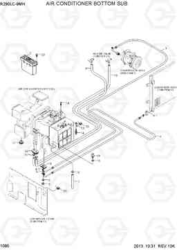 1085 AIR CONDITIONER BOTTOM SUB R290LC-9MH, Hyundai