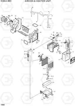 1090 AIRCON & HEATER UNIT R290LC-9MH, Hyundai