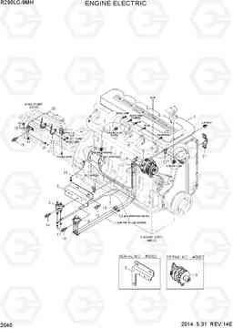 2040 ENGINE ELECTRIC R290LC-9MH, Hyundai