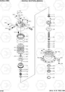 4100 SWING MOTOR(TYPE 1, -#0002) R290LC-9MH, Hyundai