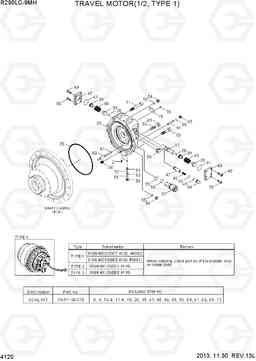 4120 TRAVEL MOTOR(1/2, TYPE 1) R290LC-9MH, Hyundai