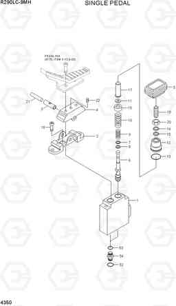 4350 SINGLE PEDAL R290LC-9MH, Hyundai