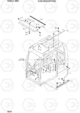 6010 CAB MOUNTING R290LC-9MH, Hyundai