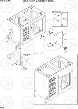 6070 CAB RISER ASSY(TILT CAB) R290LC-9MH, Hyundai
