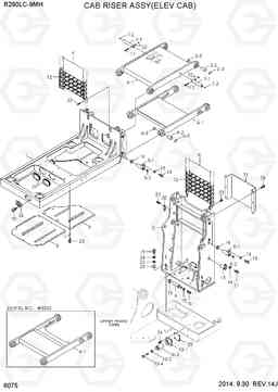 6075 CAB RISER ASSY(ELEV CAB) R290LC-9MH, Hyundai