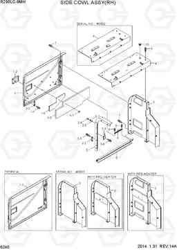 6240 SIDE COWL ASSY(RH) R290LC-9MH, Hyundai