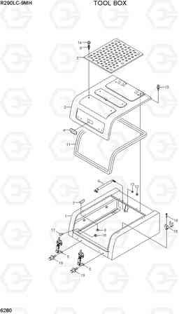 6280 TOOL BOX R290LC-9MH, Hyundai