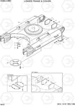 6410 LOWER FRAME & COVER R290LC-9MH, Hyundai