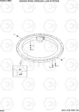 6420 SWING RING GREASE LUB SYSTEM R290LC-9MH, Hyundai